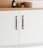 Alloy Luxury Bicolor Splicing Modern Cabinet Handles Pulls Kitchen Drawer