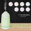 100ml Ultrasonic Aromatherapy Diffuser, Essential Oils Humidifier with Ceramic Cover, 7 Colors LED Lights, Timer, Waterless Auto-off for Home and Offi