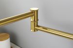 Pot Filler Faucet Wall Mount Pot Filler Faucet, Modern Brass Pot Filler Two-Attachment Wall Mount Folding Kitchen Pot Filler Swing Arm