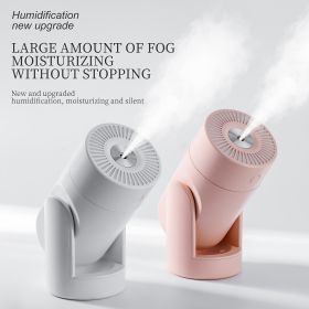 Desktop Mini Humidifier; Small Desktop Cool Mini Humidifier With Colored Night Light; USB Personal Desktop Humidifier For Office Bedroom; Travel; Plan (Color: Black)