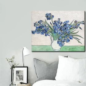 The Palette Large Size Flower Oil Painting Handmade Canvas Creative Painting on Canvas Pictures Painting White Flower Painting (size: 75x150cm)