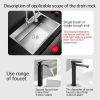 1pc Splash Guard For Sink Faucet; 10.63"x5.51"; Faucet Drain Rack; Super Absorbent Fast Drying Mat Sink Gadgets; Drip Catcher For Kitchen; Drain Stora