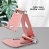 Aluminum Alloy Double Folding Mobile Phone Bracket Portable Mobile Phone Desktop Aluminum Alloy Stand for Live Streaming