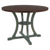 5-Piece Round Dining Table and 4 Fabric Chairs with Special-shaped Table Legs and Storage Shelf