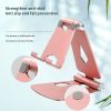 Aluminum Alloy Double Folding Mobile Phone Bracket Portable Mobile Phone Desktop Aluminum Alloy Stand for Live Streaming